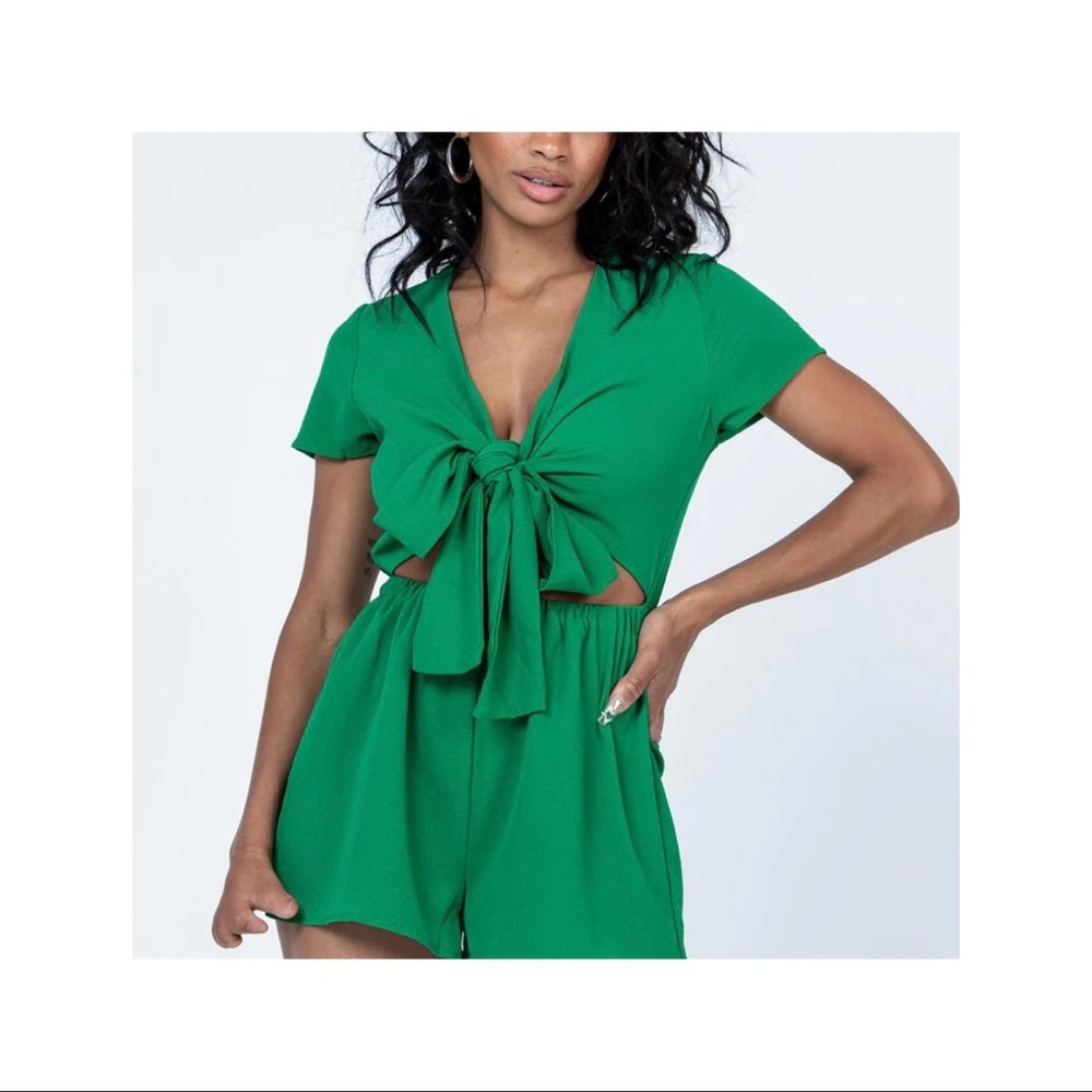 Princess Polly Ragnar Tie-Front Romper